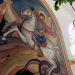 Святой Георгий.Фреска.Монастырь.Кипр.